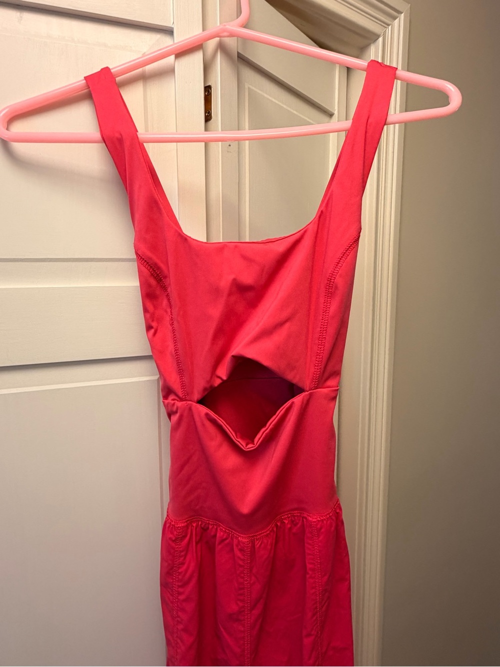 Bright Pink Cutout Pantsuit / Jumper